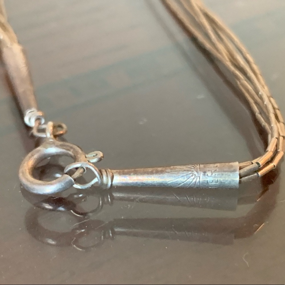 Liquid Solid Sterling Silver Native-American Jewel - image 5